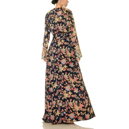 Night Garden Animal Print Lace-Up Robe - Image 5