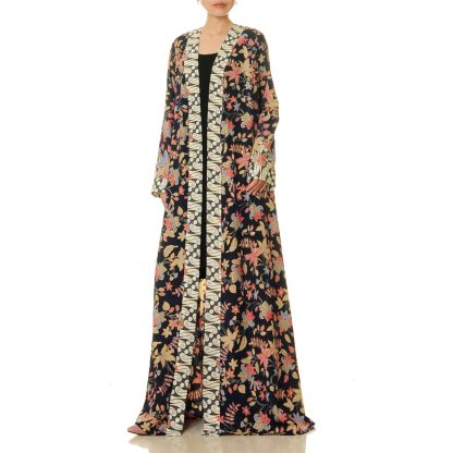 Night Garden Animal Print Lace-Up Robe - Image 4