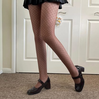 Classic black fine mesh tights - Image 9