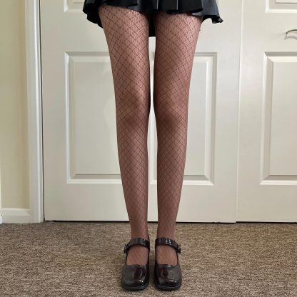 Classic black fine mesh tights - Image 6