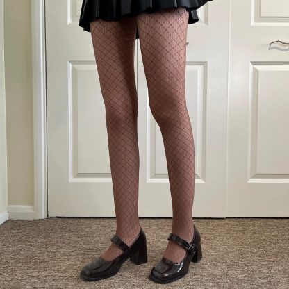 Classic black fine mesh tights - Image 2