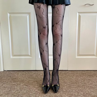 Dark star mesh pantyhose - Image 6