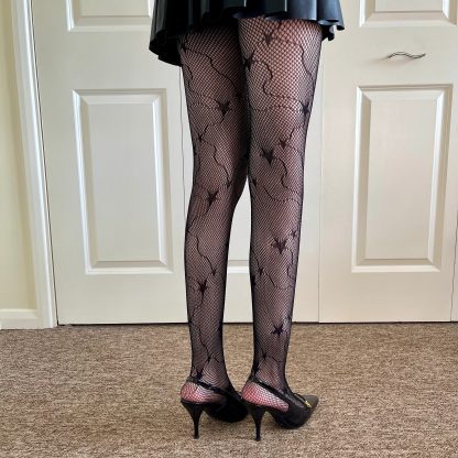 Dark star mesh pantyhose - Image 4