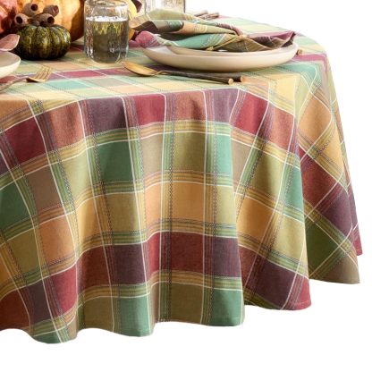 Pastoral Harvest Plaid Tablecloth - Image 3