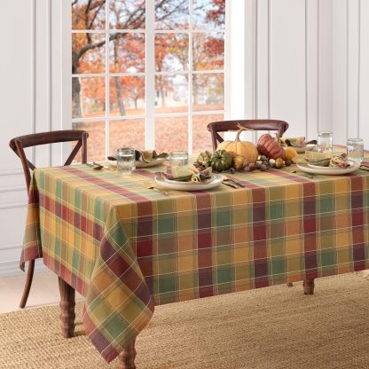 Pastoral Harvest Plaid Tablecloth - Image 5
