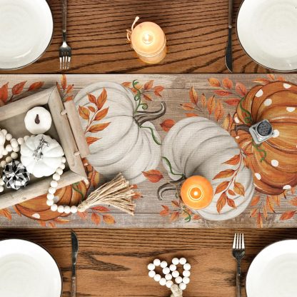 Pastoral autumn table runner - Image 5