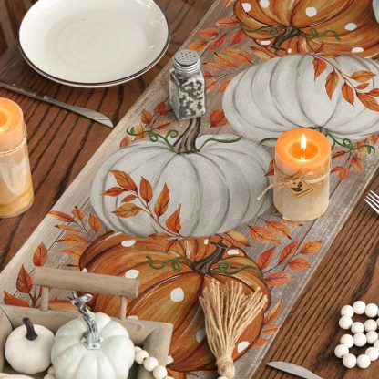 Pastoral autumn table runner - Image 2