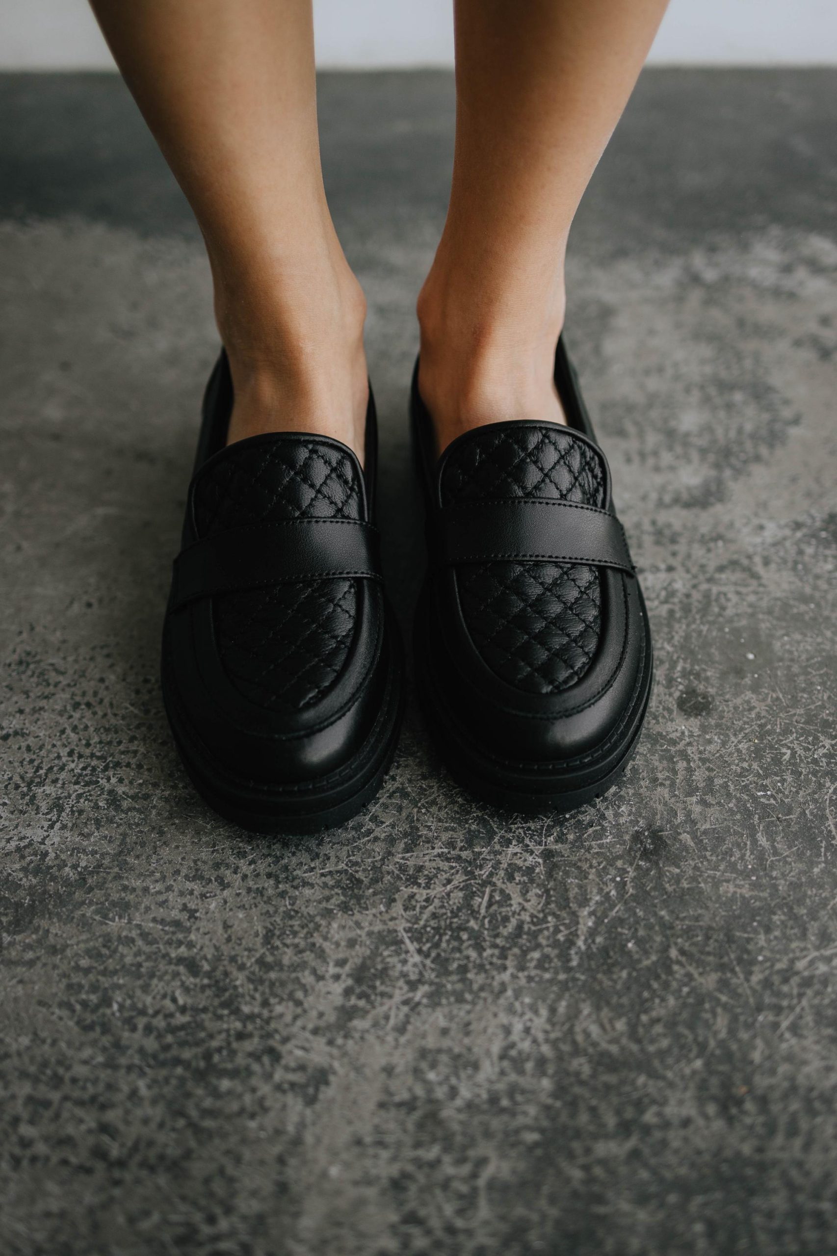 Quilted Penny Loafers