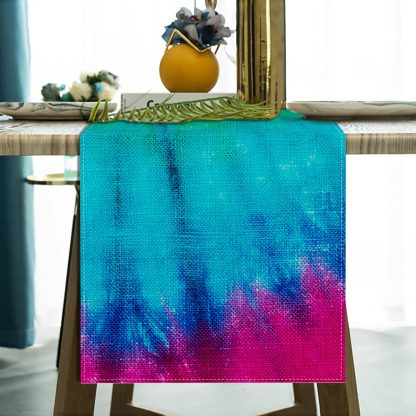 Rainbow Tie-Dye Table Runner - Image 4