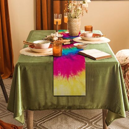 Rainbow Tie-Dye Table Runner - Image 3