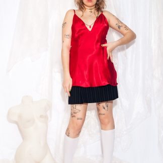 Red Satin Camisole