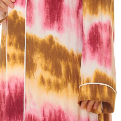 Rose Dusk Gradient Lace-Up Robe - Image 8