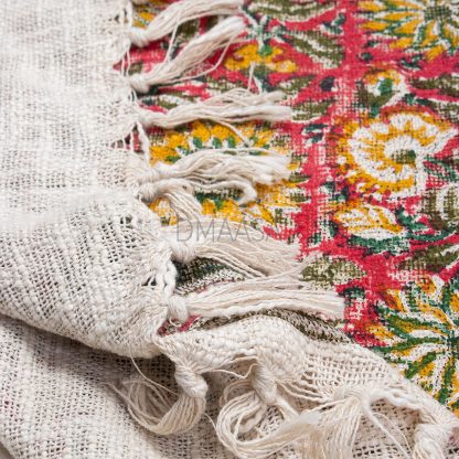 Ruby Garden Tassel Woven Throw Blanket - Image 2