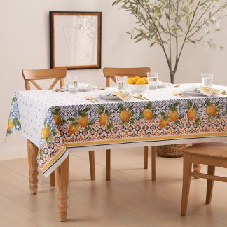 Sicilian Lemon Garden Tablecloth