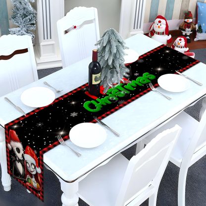 Spooky Christmas Couple Table Runner - Image 4
