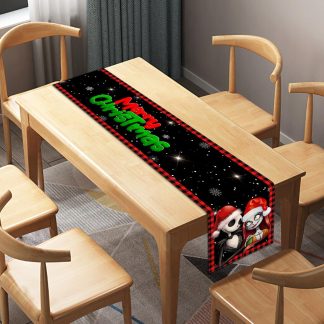 Spooky Christmas Couple Table Runner