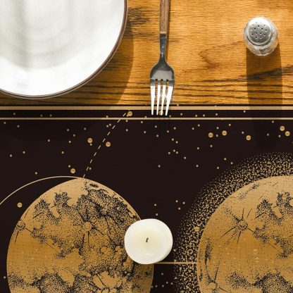 Starry sky, moon and sun table runner - Image 5