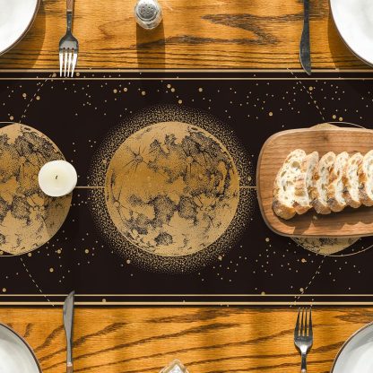 Starry sky, moon and sun table runner - Image 3