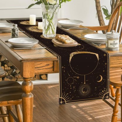 Starry sky, moon and sun table runner - Image 2
