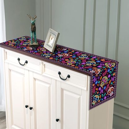 Sugar Skull Floral Table Runner - Image 4