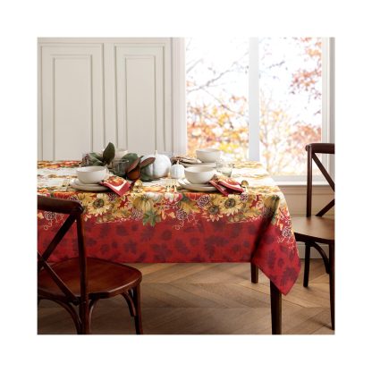 Sunflower Harvest Round Tablecloth