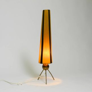 Tall amber tower lamp