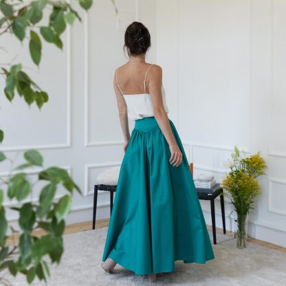 Teal high waist maxi skirt - Image 6
