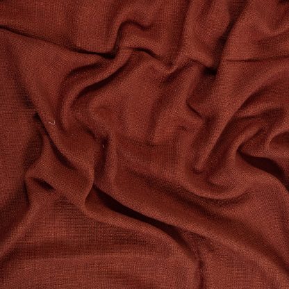 Terracotta Tassel Woven Throw Blanket - Image 3