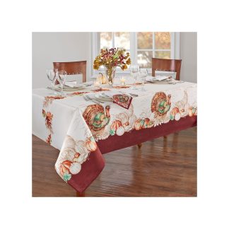 Thanksgiving Turkey Harvest Tablecloth