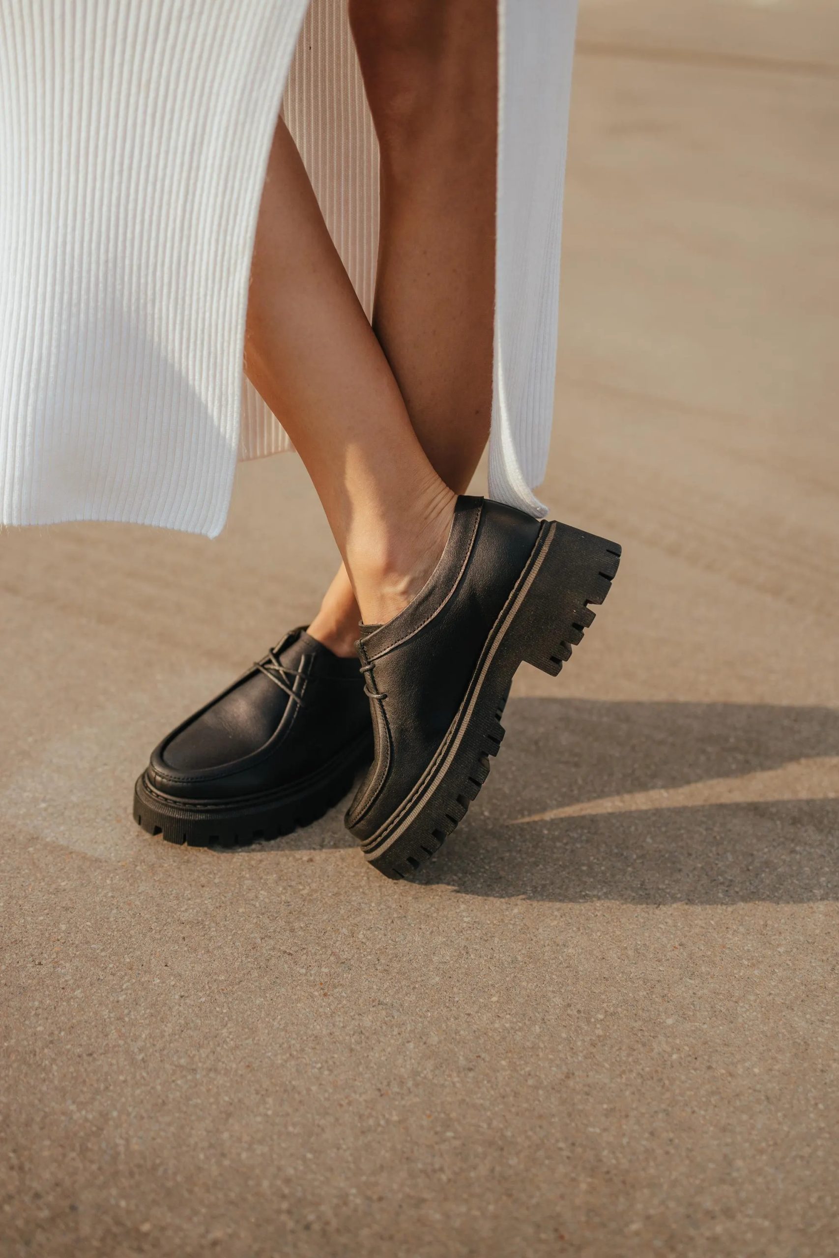 Thick-soled Derby Oxfords - Image 4