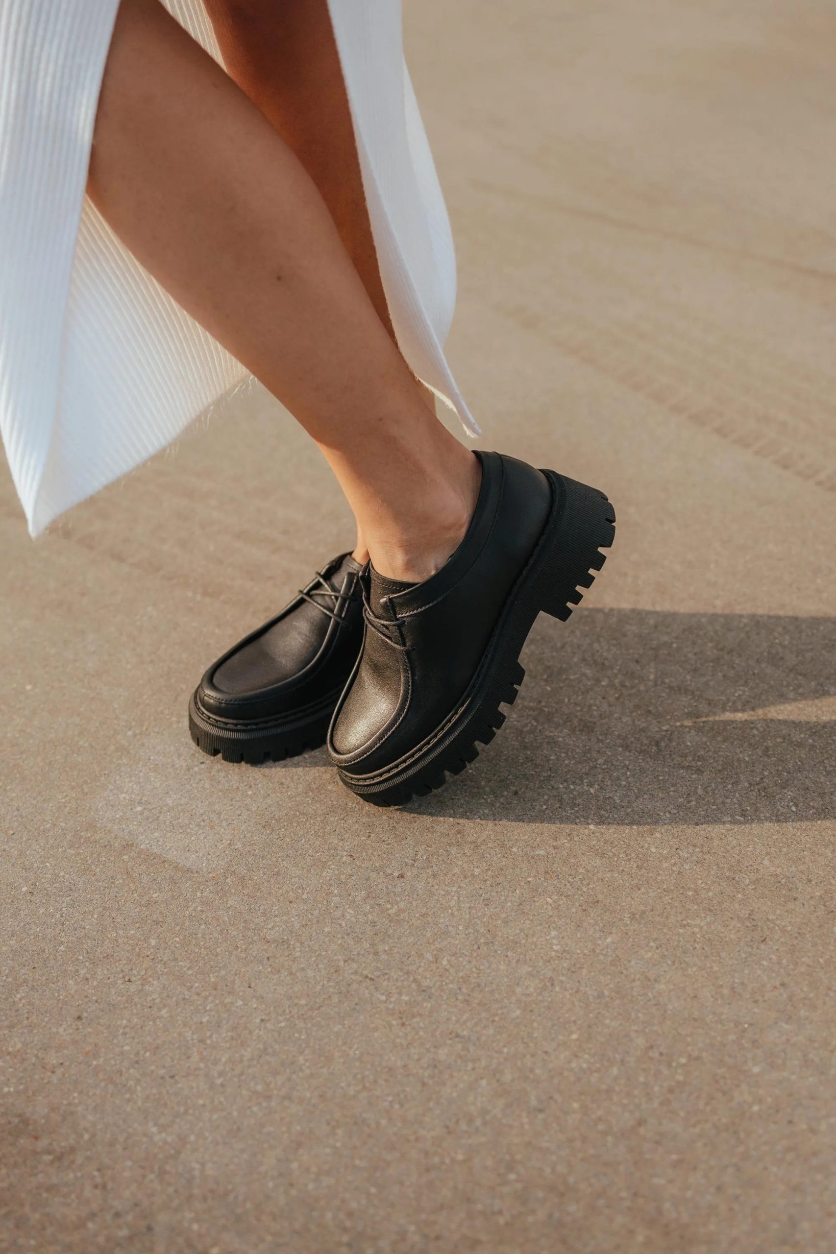 Thick-soled Derby Oxfords - Image 3