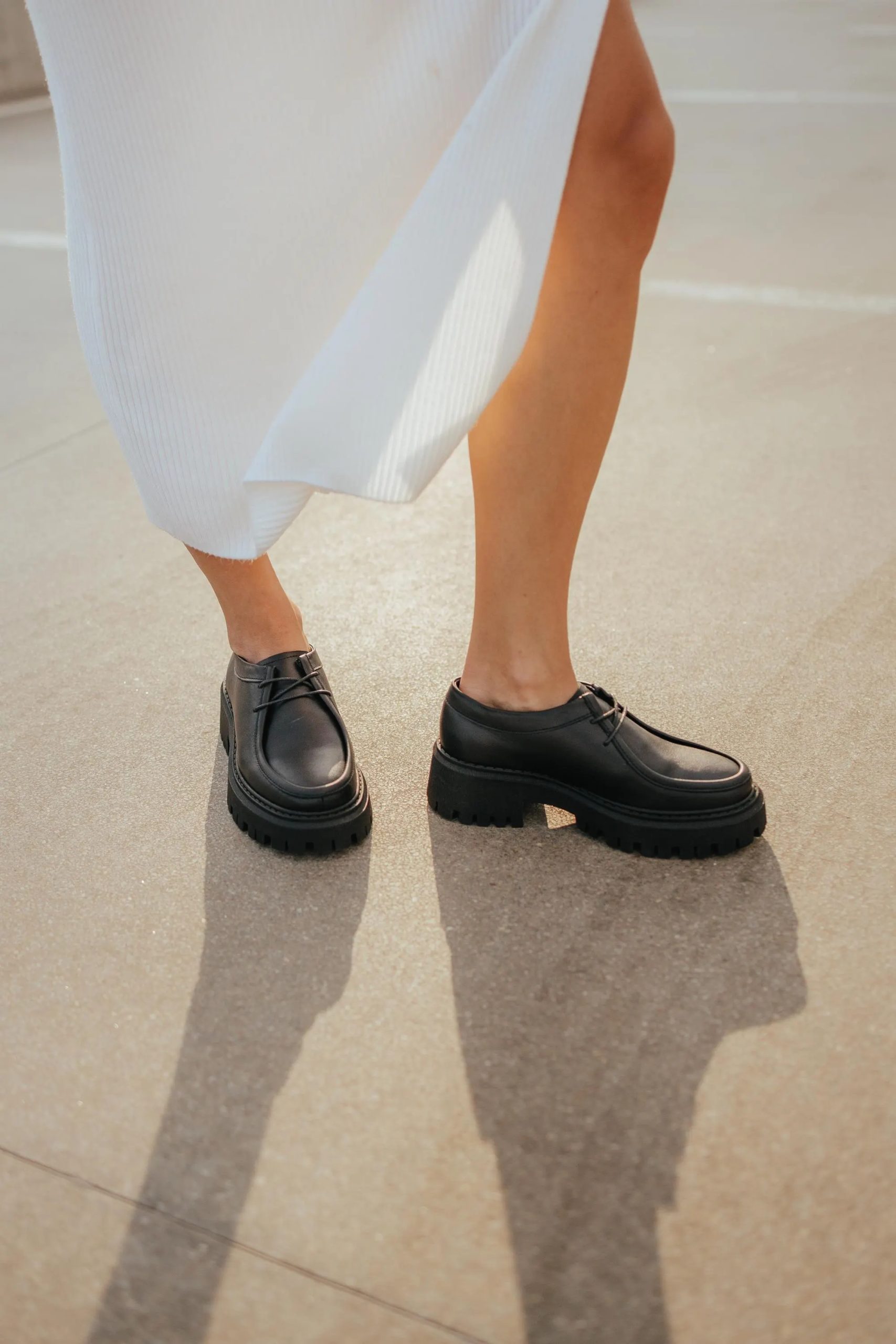 Thick-soled Derby Oxfords - Image 8