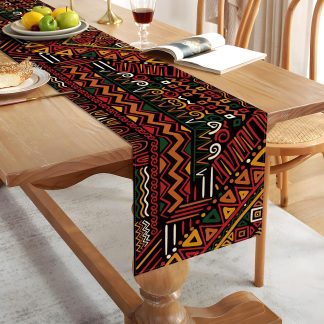 Tribal Geometric Table Runner