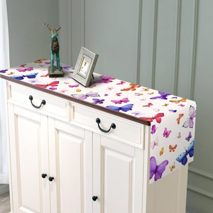 Watercolor Butterfly Table Runner - Image 4