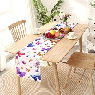 Watercolor Butterfly Table Runner