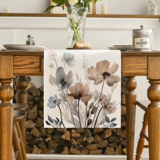 Weathered wood table runner