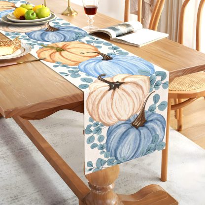 Watercolor Pumpkin Table Runner