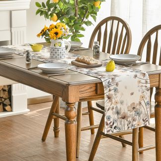 Whispering Meadow Floral Table Runner