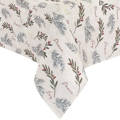 Winter Botanical Peace and Joy Wallpaper - Image 3