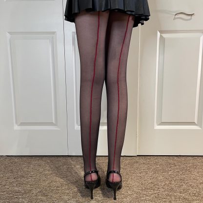 Classic black see-through pantyhose - Image 2