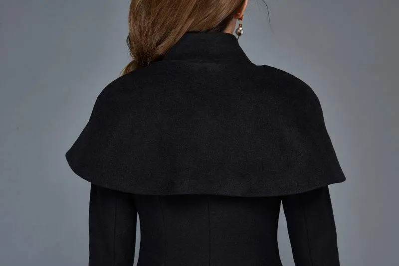 Black double-breasted coat - Image 7