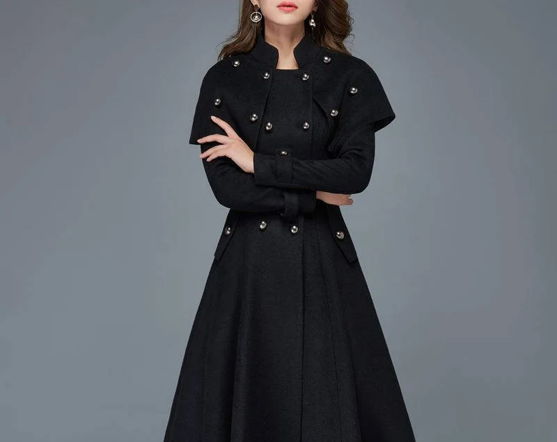 Black double-breasted coat - Image 6