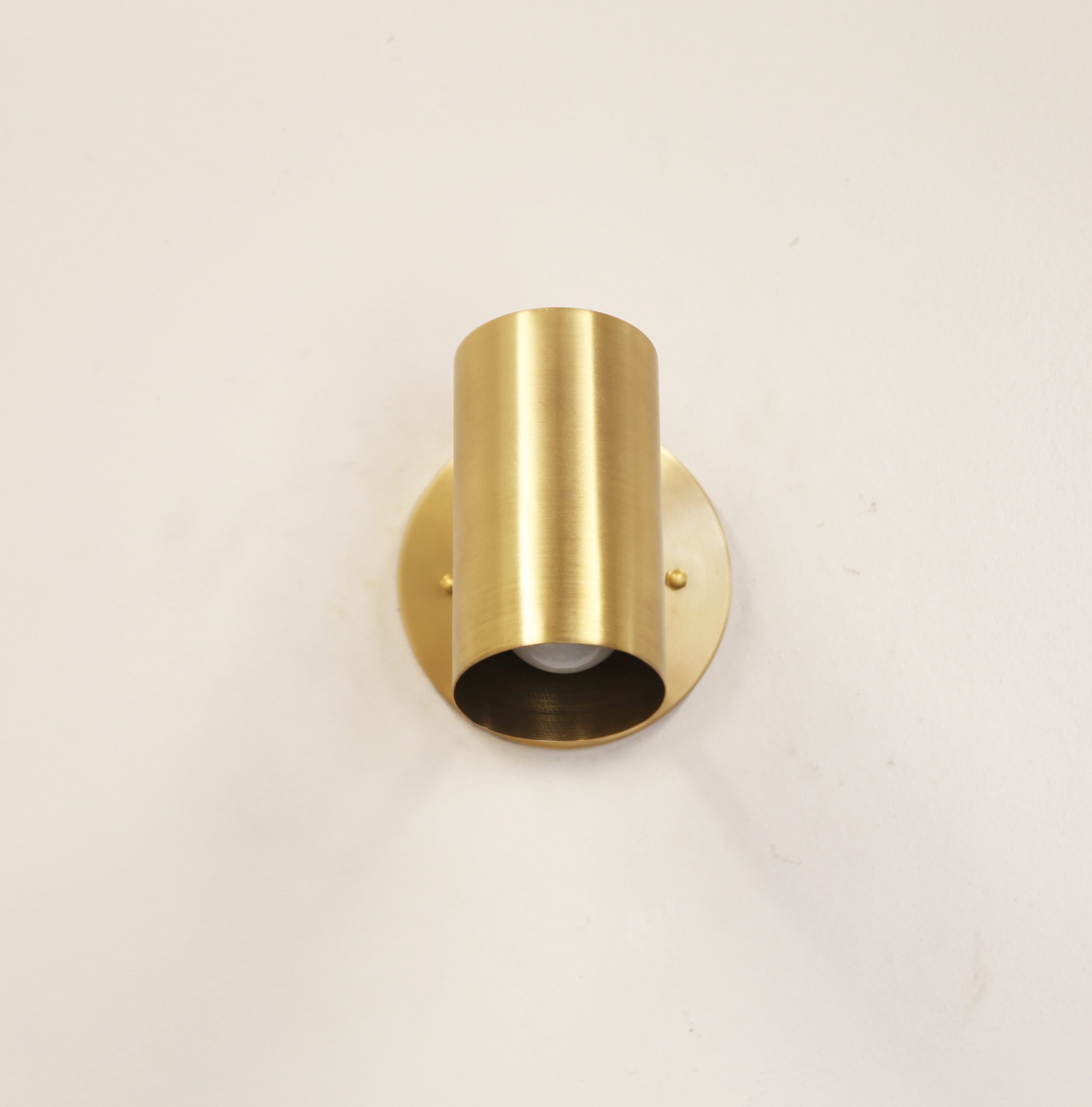 Brass Adjustable Cylindrical Spotlight Wall Lamp - Image 5
