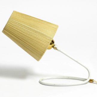 Pleated cone shade table lamp