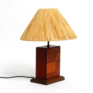 Amber Geometric Table Lamp