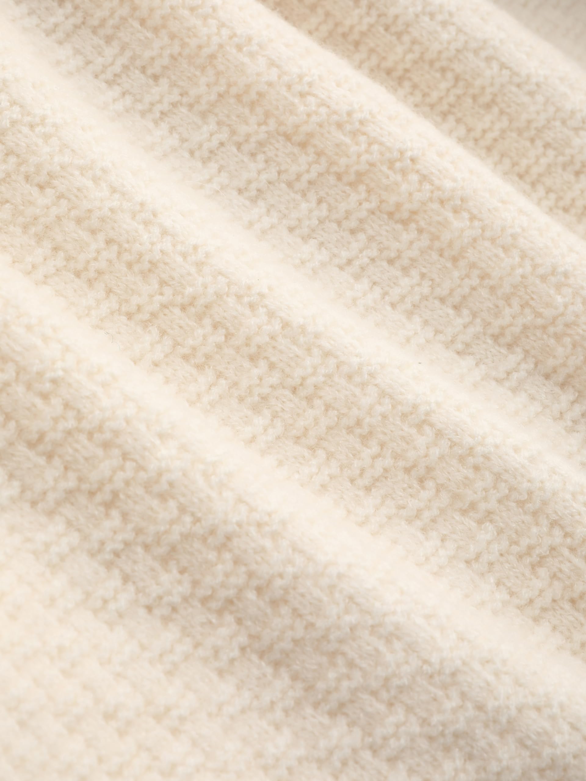 Cream-colored four-pocket terry knit cardigan - Image 2