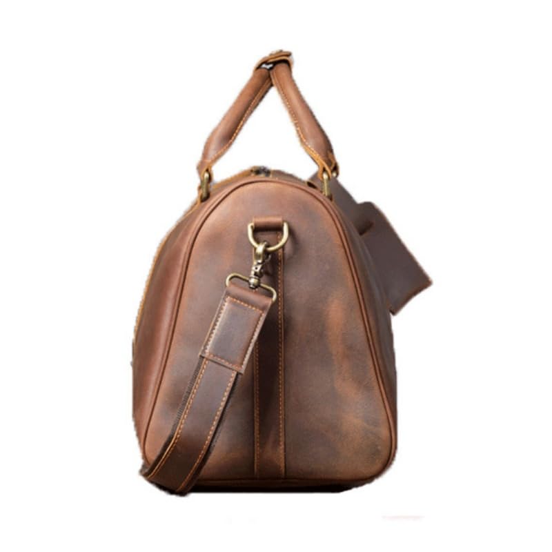 Retro coffee barrel-shaped weekend travel bag - Image 2