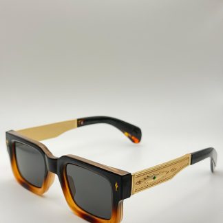 Carved gradient tortoiseshell square sunglasses