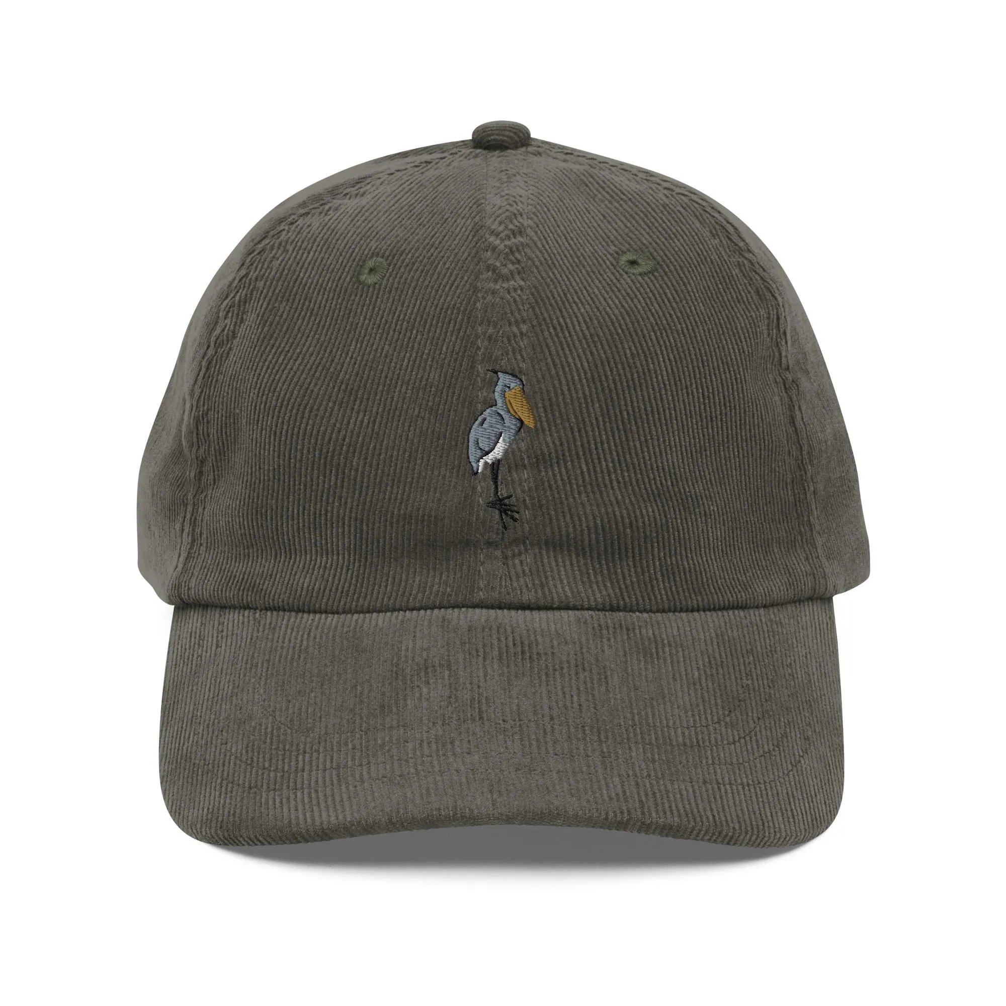 Corduroy Heron Embroidered Hat - Image 4