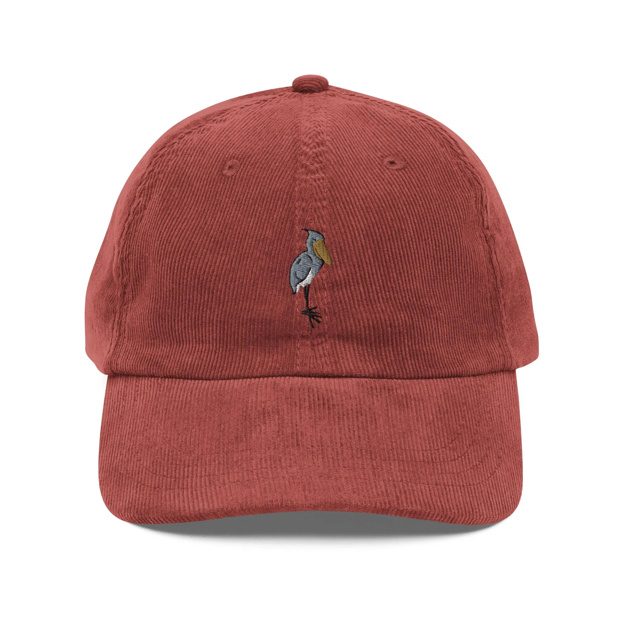 Corduroy Heron Embroidered Hat - Image 3